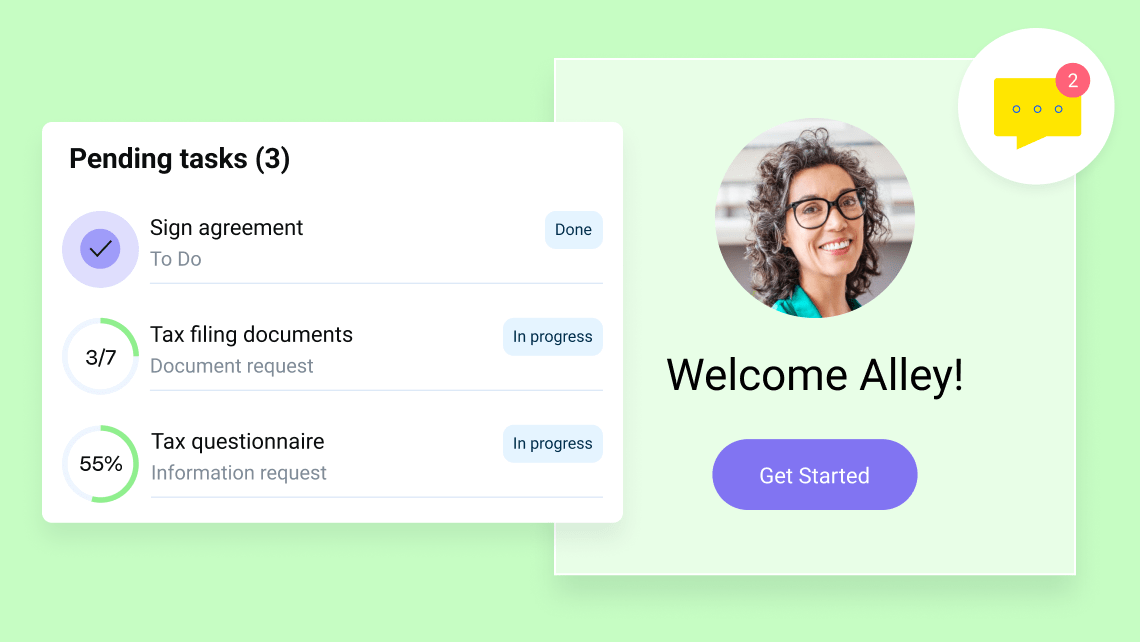 Intuitive Client Portal Illustration